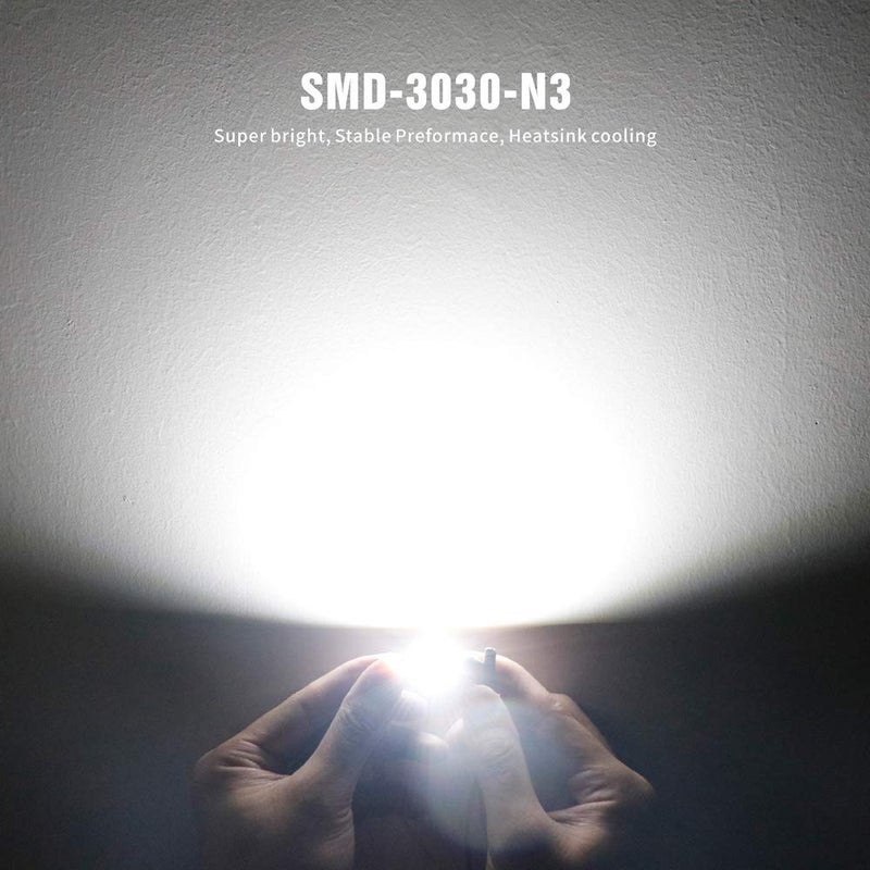 SIR IUS LED مصابيح LED SIR IUS N3 578 بيضاء نقية فائقة السطوع LED فستون 300 لومن شريحة 3030 لداخل السيارة والشاحنة أضواء القبة والخريطة والباب وأضواء المجاملة 1.72 بوصة 41 مم 211-2 212-2 569 حجم عبوة من 6 - Image 3